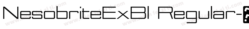 NesobriteExBl Regular字体转换